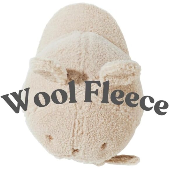 Women White Winter Wool Cat Rabbit Ears Soft Beanie Slouchy Baseball Cap - Picture 3 of 5